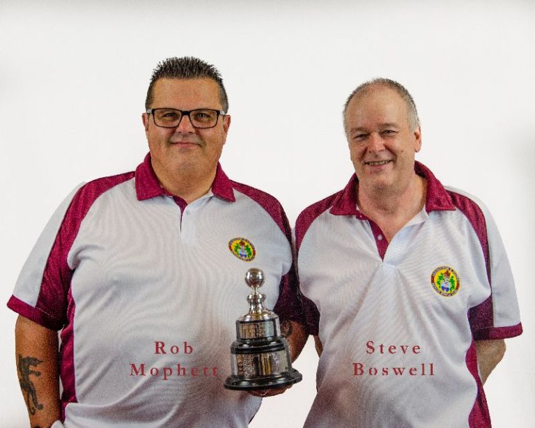 Mens Pairs Winners 202122 Eastbourne and District Indoor Bowls Club